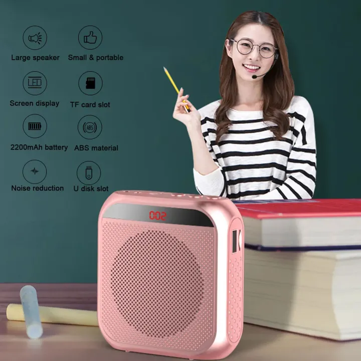 Gosear%205W%202400mAh%20Voice%20Amplifier%20Multifunctional%20Portable%20Personal%20Voice%20Speaker%20with%20Microphone%20Display%20for%20Teachers%20Speech%20-%20Image%205