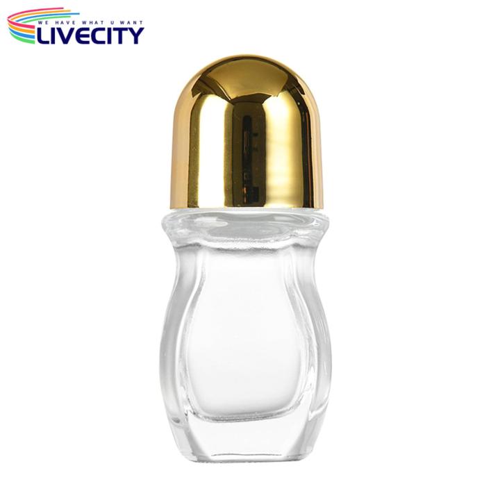 Leak-proof Glass Roller Bottle Premium Glass Roller Bottles for Aromatherapy Perfume Leak-proof Smooth Rolling Action Ideal for Essential Oils Cosmetics Leak-proof Roller Applicator