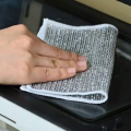 Double Layer/Single Layer Rust Removal Cleaning Cloth Kitchen Magic Dishwashing Towel Metal Steel Wire Cleaning Rag Microwave Stove Clean Tools Dish Cloth. 