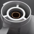 QUANBU 2X Ship Engine Outboard Propeller 3-Bladed Rotary Paddle 683-45941-00-el 9 1/4 x 12 for Yamaha 9.9-15Hp Aluminum White. 