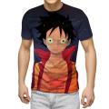 Anime One Piece Tshirt Men's T-shirt Monkey D. Luffy Children's Clothing Luffy T shirt Cartoon Clothes Quick-drying Shirt.