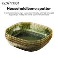 Multi-functional Plate for Serving Display Purposes Stylish Translucent Storage Plate Multi-function Spit Bone Dish for Home Supplies Light Luxury Style Perfect for Southeast Asian Buyers Plate.