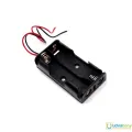 AA 2 Tank Rechargeable Battery Holder 14500 Two Slot Plastic Storage Box Case With Leads Cable Wire Electrical Circuitry & Parts. 