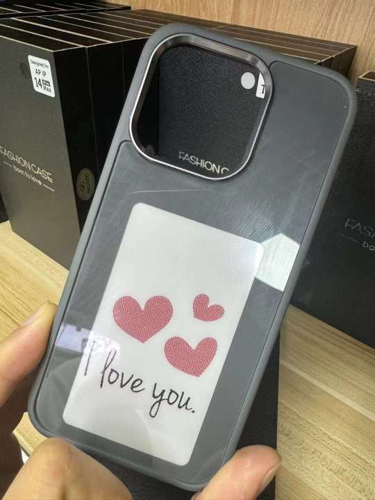DIY%20Phone%20Case%20For%20iPhone%2013%2014%2015%20Pro%20Max%20Protective%20Cover%20Personalized%20Epaper%20Battery%20Free%20Eink%20Screen%20Smart%20NFC%20APP%20Refresh%20-%20Image%205