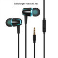 M18 Earphones 3.5mm In-Ear Earbuds Universal 1.2 m stereo Wired Headphones for phone Gaming headset for Samsung Xiaomi. 