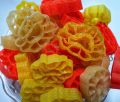 Ready To Fry Flower Shape (Multicolour) Chips - 500 gm  Crunchy Chips Snacks. 