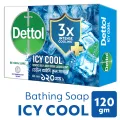 Dettol Soap Cool 120gm Bathing Bar, Soap with Crispy Menthol. 