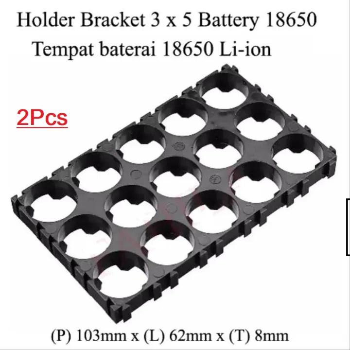 2Pcs%20Battery%20Holder%203%C3%975%20Cell%2018650%20Lithium%20Battery%20Holder%20Bracket%203S5P%20Plastic%20DIY%20Battery%20Pack%20Fixed%20Combination%2018.4mm%20Hole%20Diameter%20Cylindrical%20Battery%20Case%20Holder%20Spot%20Welding%2018650%20Spacer%20Assembly%20-%20Image%204