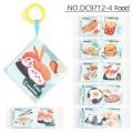 GC Baby Cloth Book Washable Animal Food Animal Cognition Books With Bb Sound Early Educational Toys For Boys Girls.