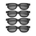 3D Vision Glasses-4 x Virtual Reality 3D Glasses-Black. 