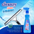 Cleanzy Glass Cleaner with Spray - 350ml ( Buy 1 Get 1 Refill 350ml Free ). 