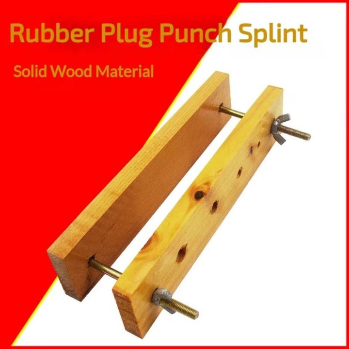 Practical 4 Holes Wooden Bookbinding Press Easy To Install Compact Large Press Bookbinder Widely Use Convenient Binding Paper Punch Machine School