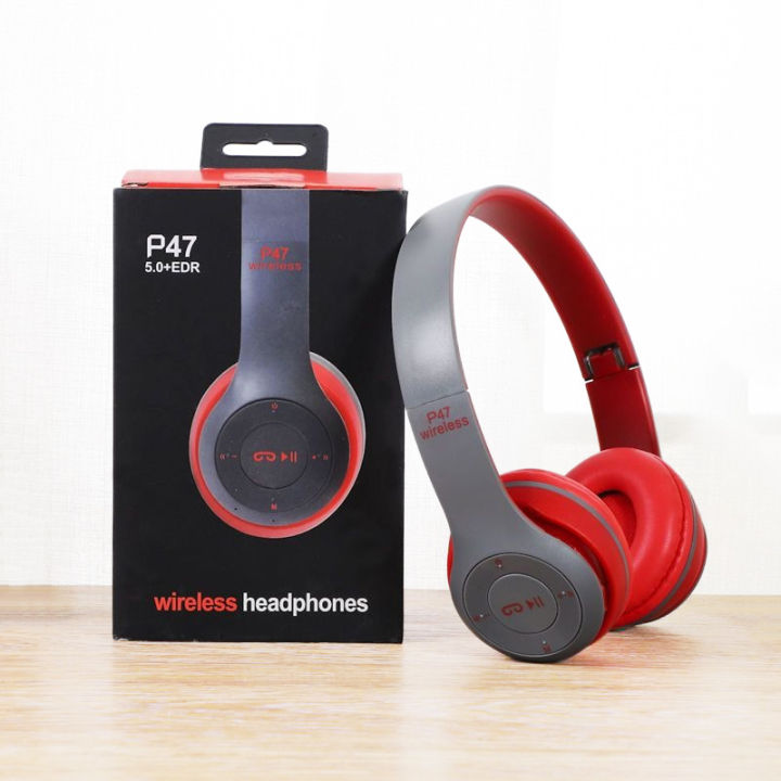 NCR%20P47%205.0+%20EDR%20Wireless%20Rechargeable%20Bluetooth%20Over-Ear%20Headphones,%20Foldable%20Headset%20with%20Mic%20-%20Image%205