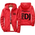 Spring and Autumn DJ Pioneer PRO Hoodie Men's Jacket Men's Casual Windbreaker Zipper Thin Hooded Jacket. 