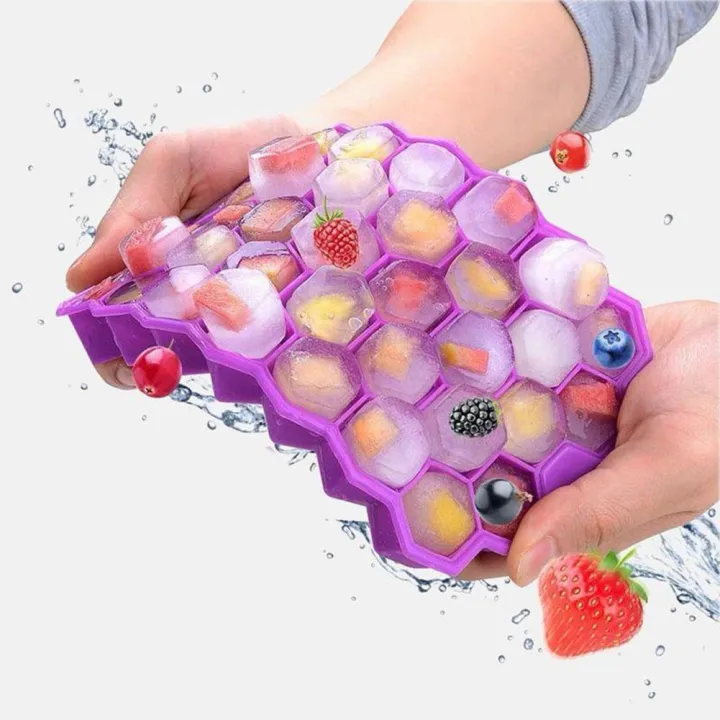Silicone%20Ice%20Cube%20Tray%20With%20Lid,%20Honeycomb%20Shape%20(1%20Pics)%20-%20Image%205