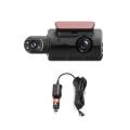 DashCam 3 Lens DashCam Front Rear Interior Dash Camera Front Dual Night 1080P Auto And Vehicle Camera DVR Car DVR Cam Camera Cameras Interior Car Vehicle WIFI Dash Cam Rear Dash With.