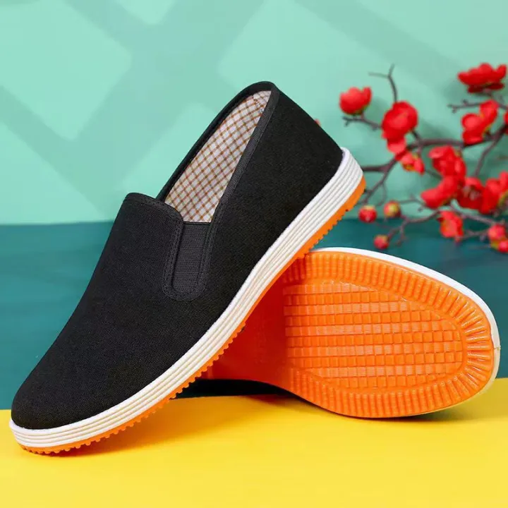 Old%20Beijing%20Cloth%20Shoes%20Wholesale%20Men's%20Single%20Shoes%20Breathable%20Men's%20Casual%20Work%20Non-slip%20Cow%20Tendon%20Sole%20Mille-Feuille%20Black%20Cloth%20Shoes%20-%20Image%203