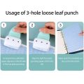 KWtrio 9027 Loose Leaf Hole Punch Daily Planner Adjustable 3 Hole Paper Puncher. 