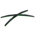 Universal Three Section Car Wiper Blades Double Layer Soft Rubber Automotive Replacement Windshield Wipers Hybrid Windshie Ld Wipers Easy To Install 14"-26". 