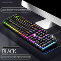 K500 Gaming Wired Mechanical Keyboard Luminous Color Blocking Ergonomic Conflict-free Buttons Pc Desktop Computer Accessories. 