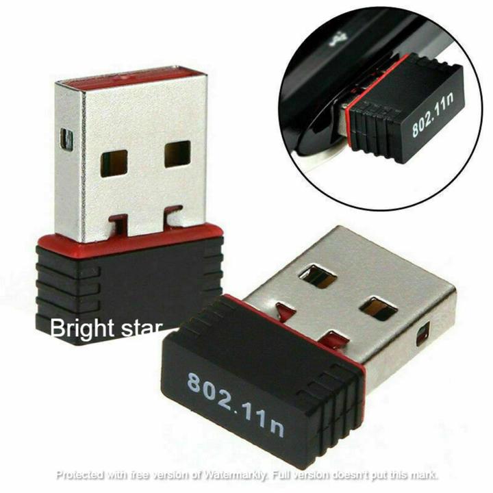 Mini Usb Wireless Wifi Network Receiver Adapter Dongle Desktop Pc - Black - Wifi Adapter