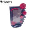 Heavy Duty Photocard Holder Kpop Photocard Holder Elegant Acrylic Flower Theme Stand for Mini Idol Photos Heavy Duty Table Decoration Southeast Asian Buyers' Favorite.
