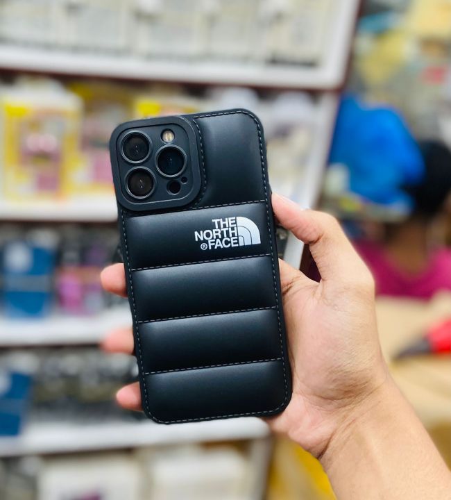 TPU%20The%20North%20Face%20Iphone%20Down%20Jacket%203D%20Puffer%20Case%20For%20iPhone%20Anti-fall%20Soft%20Phone%20Cover%20Mobile%20Case%20Cover%20-%20Black%20-%20Image%203