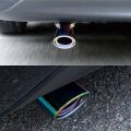 Car Exhaust Tail End Pipe Universal Car Exhaust Muffler Tip Round Stainless Steel Car Tail Rear Round Exhaust Pipe Tail Muffler Tip Pipe Inlet 63mm (Color : Color straight). 