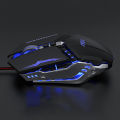 AOC GM110 wired gaming mouse USB with macro programming four-color luminous business office mouse.
