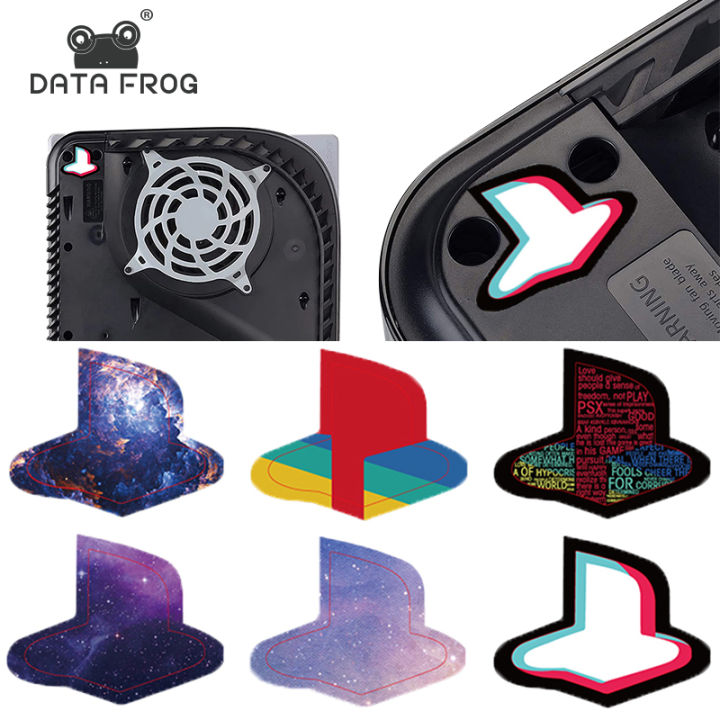 【Best value for money】 DATA FROG Skins For PS5 Console Logo Sticker Combo For PlayStation 5 Disk Driver Digital Host Decal