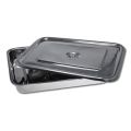 Stainless Steel Instrument Tray With Lid Medical Dental Storage Box Case For Dressing and others Size (8 x 10) inches. 