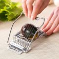 Kitchen Vegetables Fruit Egg Slicer Section Cutter Stainless Steel Mushroom Tomato Cutter Kitchen Machine Cutter Section Chopper. 
