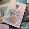 BTS 7 members NOTEBOOK (120 PAGES, 7.5"/5.5"SIZE). 