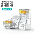 SZADP RJ45 Connector For UTP Cable Cat 5, Cat 6  In 8 Pcs. 