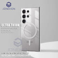 Ultra Thin Magnetic Wireless Charge Transparent Case For Magsafe For Samsung Galaxy S24 S23 Ultra S22 Plus Hard Slim Pc Cover. 