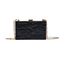 Shoulder bag, Chaoshang Ice Crack, Personality Gold Box Bag, 2022 Korean Edition, ins Internet celebrity girl, foreign hand-held oblique. 