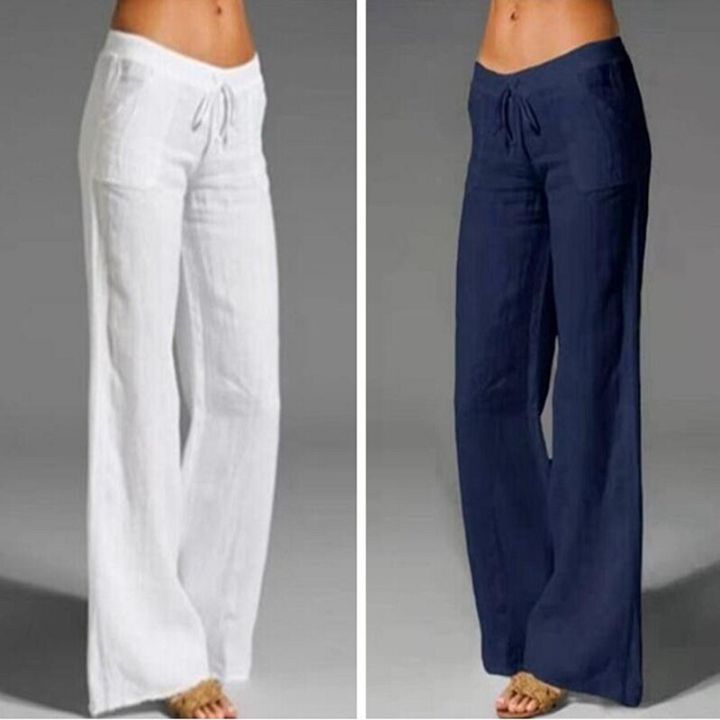 Fashion%20Pants%20Women%20Cotton%20Linen%20Pants%20Wide%20Leg%20Pantalon%20High%20Waist%20Drawstring%20Loose%20Pants%20Large%20Size%205XL%20Casual%20Female%20Trousers%20-%20Image%203