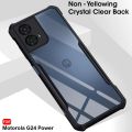 TheGiftKart Shockproof Crystal Clear Back Cover Case for Motorola Moto G24 Power | 360 Degree Protection | Protective Design | Transparent Back Cover Case for Moto G24 Power (PC & TPU, Black Bumper). 