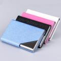 Business Name Card Holder PU Leather & Stainless Steel Multi Card Case Holder Wallet card ID Case For Men & Women.