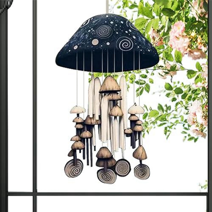 1%20PCS%20Handmade%20Art%20Wind%20Chimes%20Outdoors%20Unique%20Resin%20Hand%20Painted%20Decorative%20Mushroom%20Wind%20Bell%20-%20Image%205