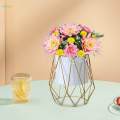 Metal Planter Stand Flower Pot Holder Flower Vase Stand Decorative Modern Flowerpot Holder Flower Holder for Living Room Table Decor.