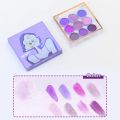 DIKALU 9 Colors Makeup Party Eyeshadow Pallete Shiny Purple Eye Shadow Palette Brown Shimmer Glitter Matte Shades Neon Pigments Loser Lione. 
