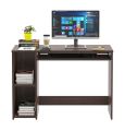 BLUEWUD Mallium Engineered Wood Study and Computer Laptop Table for Home or Office, WFH Desk with Keyboard Slider Storage Shelves for Adults Kids Students (Wenge). 