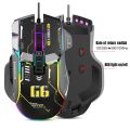 G6 Gaming Mouse 12-Key Mechanical Mouse 12800DPI Ergonomic Wired Mosue 10-key Macro Programmable 13 RGB Lighting Modes Mice. 