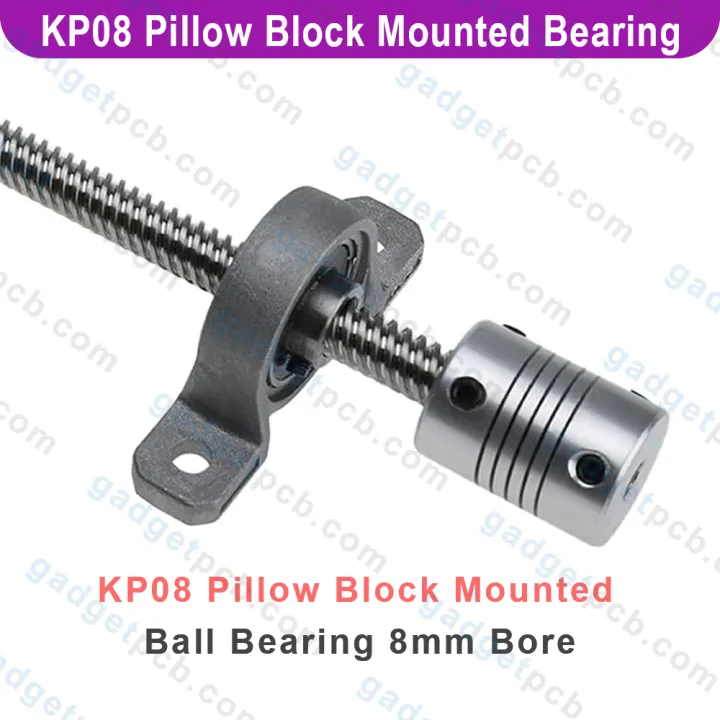 Zinc%20Alloy%20KP08%20P08%20Pillow%20Block%20Mounted%20Ball%20Bearing%208mm%20Bore%20Diameter%20For%20CNC%20Machine%203D%20Printer%20All%20Kinds%20Of%20Electronics%20Projects%20-%20Image%206