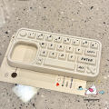 Simple Creative Solid Color Cartoon 3D Keyboard Stress Relief Entertainment Casing Compatible for IPhone 16 11 15 12 13 14 Pro Max 11 13 12 14 15 16 Pro 16 Pro Max Trendy Soft Case.