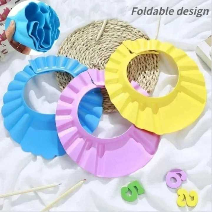 1%20Pcs%20Baby%20Shower%20Cap%20with%20Ear%20Protection%20Bath%20Caps%20Adjustable%20Soft%20Shampoo%20Bathing%20Hat%20Cap%20for%20Kids%20Toddler%20%5BColour%20as%20per%20Stock%5D%20-%20Image%205