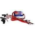 ICQURBT 2X 12 LED Lighting Kit Steering Brake Simulation Flash Light for 1/10 Scale Models RC Car Yokomo Tamiya HSP HPI AXIAL.