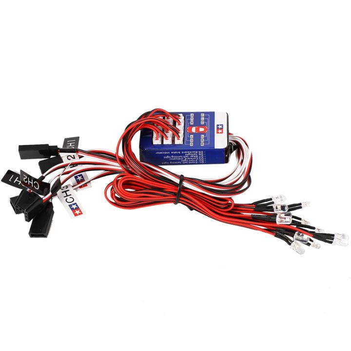 ICQURBT%202X%2012%20LED%20Lighting%20Kit%20Steering%20Brake%20Simulation%20Flash%20Light%20for%201/10%20Scale%20Models%20RC%20Car%20Yokomo%20Tamiya%20HSP%20HPI%20AXIAL%20-%20Image%203