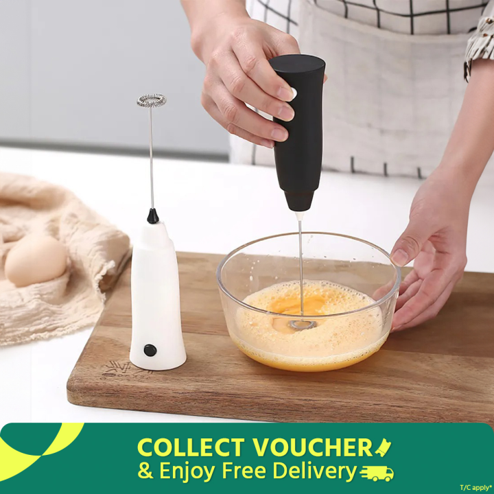 (Without Battery) 1pcs Milk Frother Handheld Mixer Foamer Coffee Maker Egg Beater Cappuccino Stirrer Mini Portable Blender Kitchen Whisk Tool - Ccoffee mixer